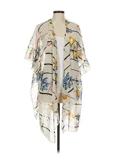 Pre-owned The Zigzag Stripe Kimono In White