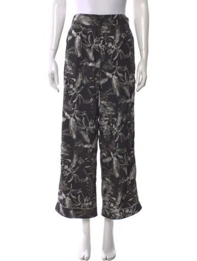 Pre-owned Thebe Magugu Printed Wide Leg Pants In Multicolor