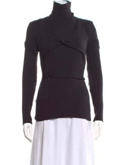 Pre-owned Thebe Magugu Set Wool Sweater In Black