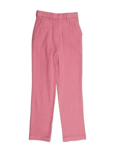 Pre-owned Thebe Magugu Straight Leg Pants In Pink