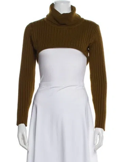 Pre-owned Thebe Magugu Turtleneck Sweater In Neutral