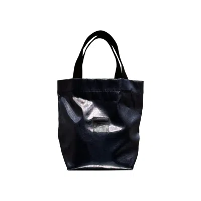 Thefour Women's Black Aida Tote Bag - Liquid Blue