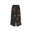 Thefour Women's Black / Neutrals Aero Trouser Skirt Hand-painted In Black