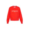 Thefour Women's Red / Yellow / Orange Strong Unite Sweatshirt In Red/yellow/orange