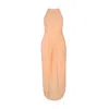 Thegtfashion Women's Neutrals Peach Summer Maxi Dress