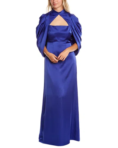 Theia Carrie Gown In Blue