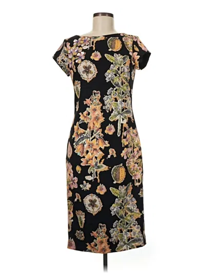 Pre-owned Theia Casual Dress In Black