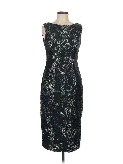 Pre-owned Theia Cocktail Dress In Black