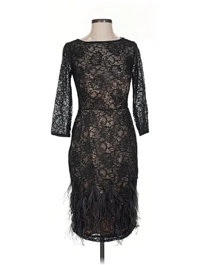 Pre-owned Theia Cocktail Dress In Black