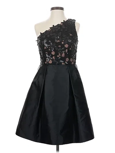 Pre-owned Theia Cocktail Dress In Black
