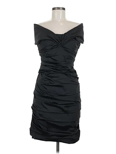Pre-owned Theia Cocktail Dress In Black