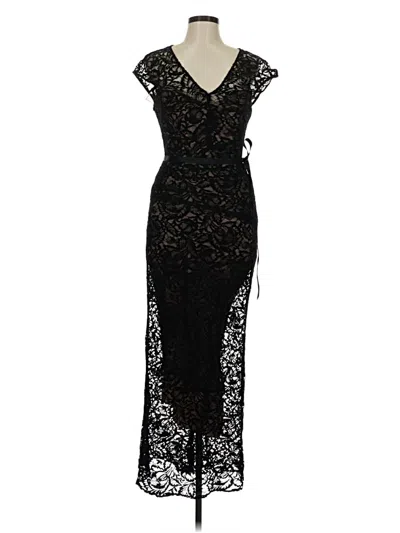 Pre-owned Theia Cocktail Dress In Black