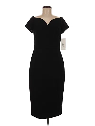 Theia Cocktail Dress In Black