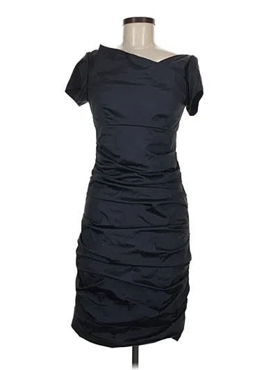 Pre-owned Theia Cocktail Dress In Black