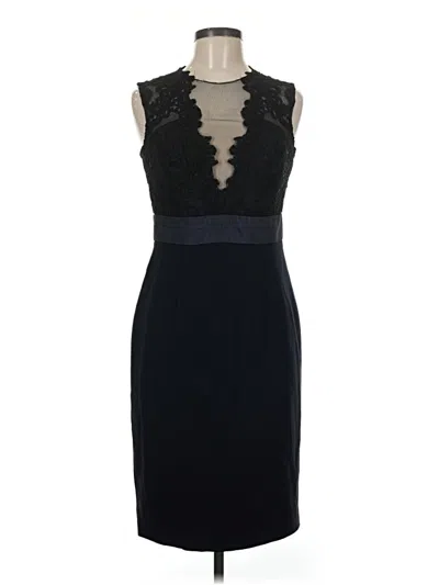 Pre-owned Theia Cocktail Dress In Black