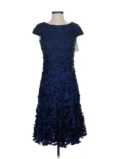 Pre-owned Theia Cocktail Dress In Blue