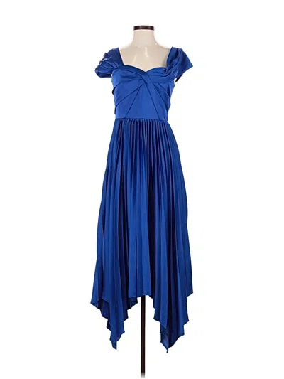 Pre-owned Theia Cocktail Dress In Blue