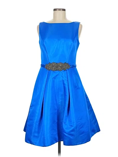 Pre-owned Theia Cocktail Dress In Blue