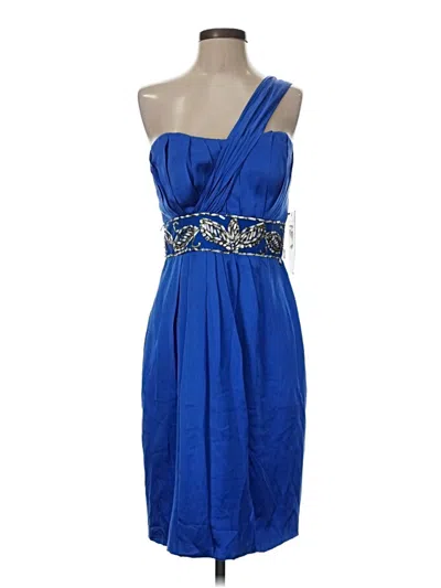 Pre-owned Theia Cocktail Dress In Blue