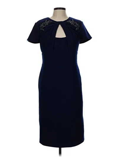 Pre-owned Theia Cocktail Dress In Blue