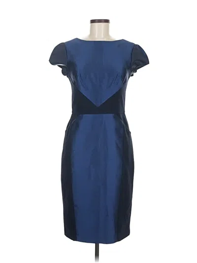 Pre-owned Theia Cocktail Dress In Blue