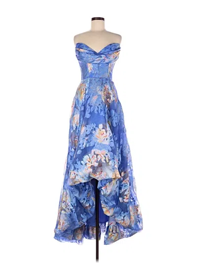Pre-owned Theia Cocktail Dress In Blue