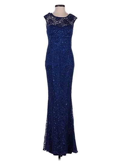 Pre-owned Theia Cocktail Dress In Blue