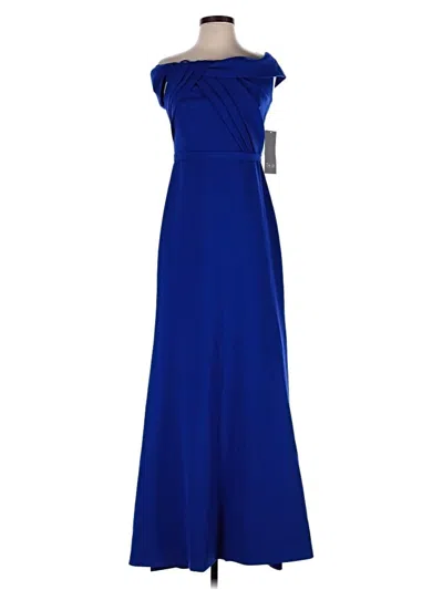Pre-owned Theia Cocktail Dress In Blue