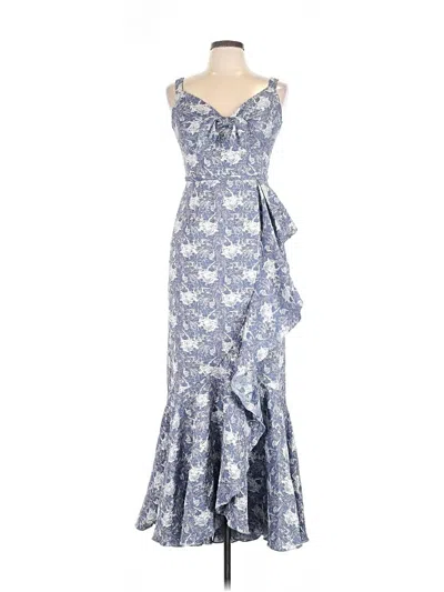 Pre-owned Theia Cocktail Dress In Blue