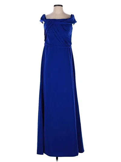 Pre-owned Theia Cocktail Dress In Blue