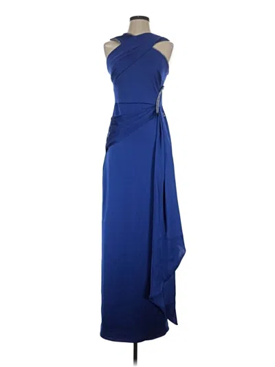 Pre-owned Theia Cocktail Dress In Blue