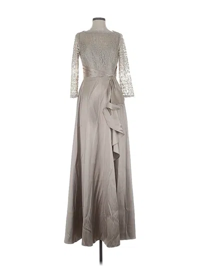 Theia Cocktail Dress In Gray