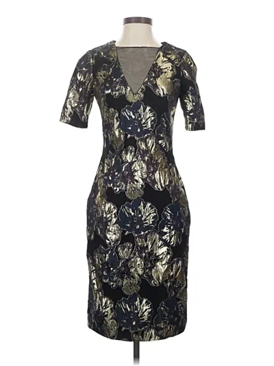 Pre-owned Theia Cocktail Dress In Gray