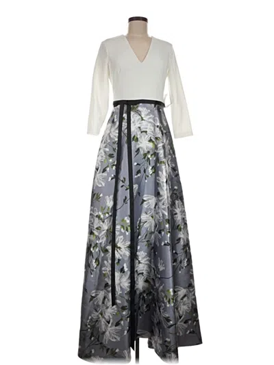 Pre-owned Theia Cocktail Dress In Gray