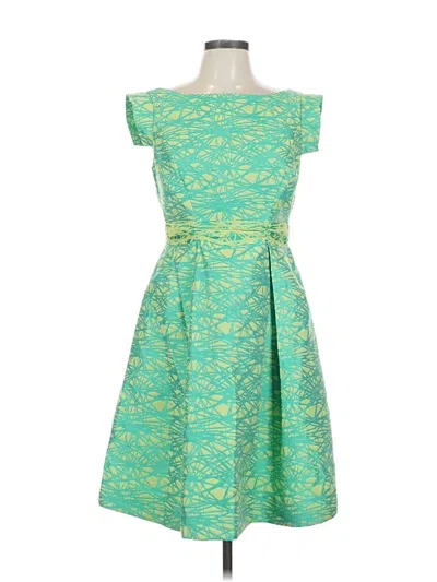 Pre-owned Theia Cocktail Dress In Green
