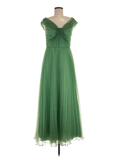 Pre-owned Theia Cocktail Dress In Green