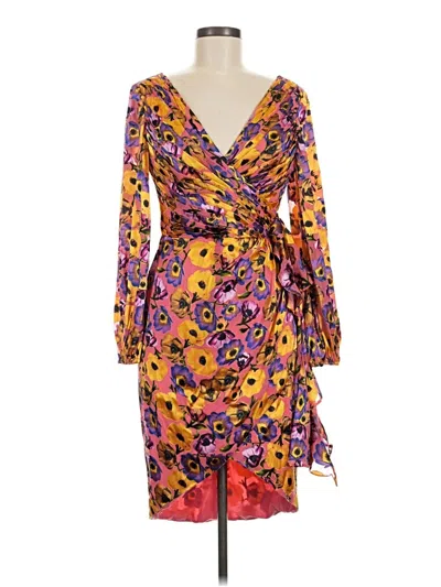 Pre-owned Theia Cocktail Dress In Orange
