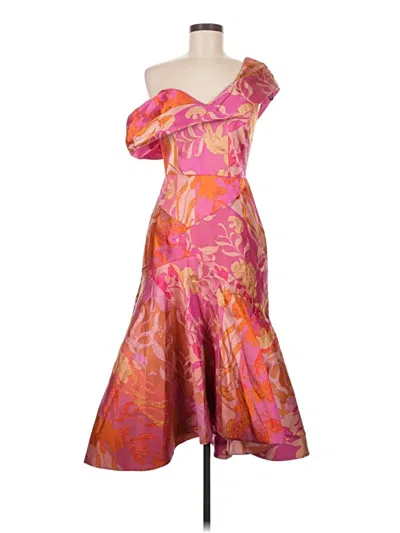 Pre-owned Theia Cocktail Dress In Pink