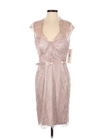 Theia Cocktail Dress In Pink