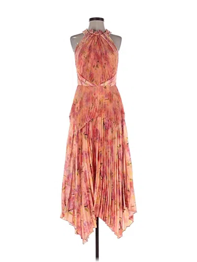 Theia Cocktail Dress In Pink
