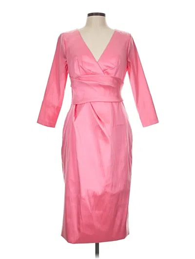 Pre-owned Theia Cocktail Dress In Pink