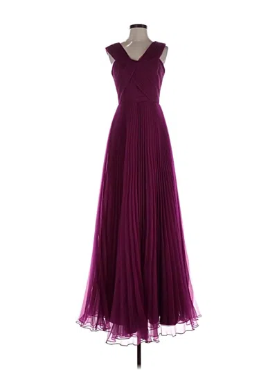 Pre-owned Theia Cocktail Dress In Purple