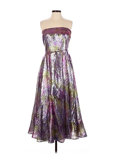 Pre-owned Theia Cocktail Dress In Purple