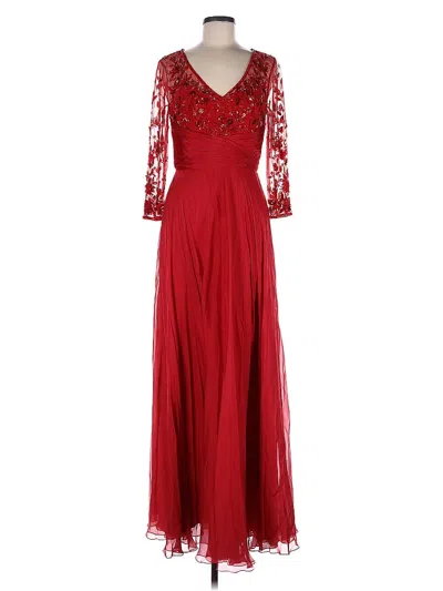 Theia Cocktail Dress In Red