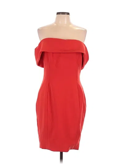 Pre-owned Theia Cocktail Dress In Red