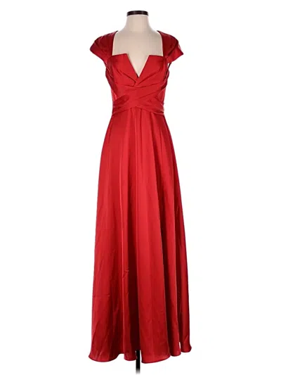 Pre-owned Theia Cocktail Dress In Red