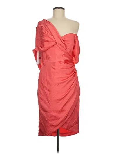 Pre-owned Theia Cocktail Dress In Red