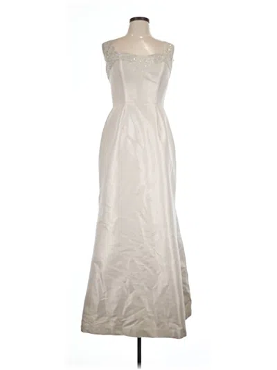 Pre-owned Theia Cocktail Dress In Silver