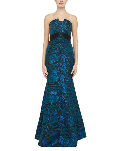 Theia Fernanda Gown In Blue