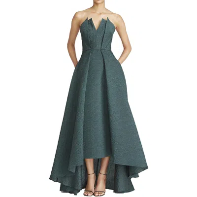 Theia Imogen Womens Textured Polyester Evening Dress In Silver